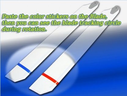 Uitleg gebruik van Blade Tracking stickers