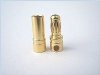 4mm Spring Connector Gold 3*Male